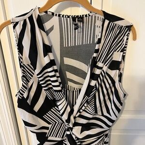 Black & White Blouse